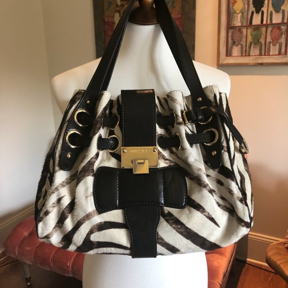 Jimmy Choo Bags Jimmy Choo Ramona Zebra Print Tote Poshmark